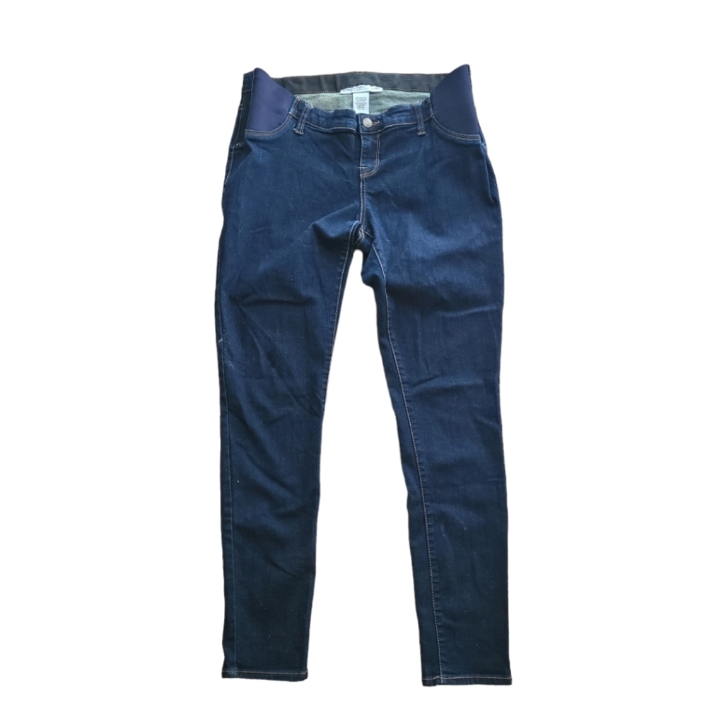 Motherhood Maternity Jeggings Size M Stretch Denim Skinny Cropped 34x28